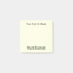 Notas Post-it® Stealth Millionaire