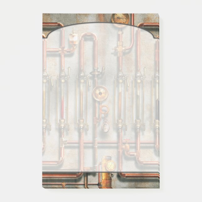 Notas Post-it® Steampunk - El múltiple de lubricación (Anverso)