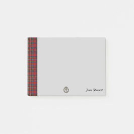 Notas Post-it® Stewart Tartán & Scottish Thistle Personalizado