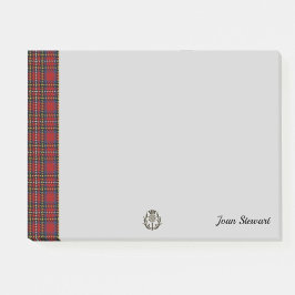 Notas Post-it® Stewart Tartán & Scottish Thistle Personalizado