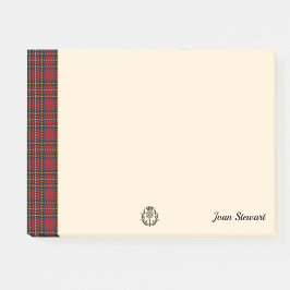 Notas Post-it® Stewart Tartán & Scottish Thistle Personalizado
