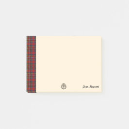 Notas Post-it® Stewart Tartán & Scottish Thistle Personalizado