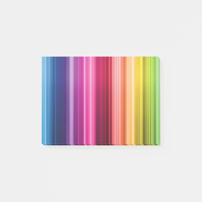 Notas Post-it® Stickies del arco iris (Anverso)