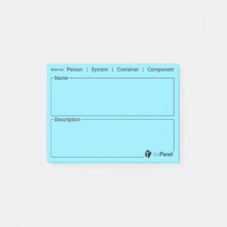 Notas Post-it® Stickies del modelo C4 por IcePanel [Tipo interno]