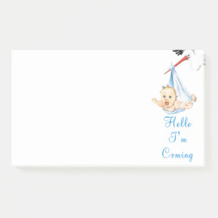 Notas Post-it® Stork Carporting Baby Funny Sticky Notes