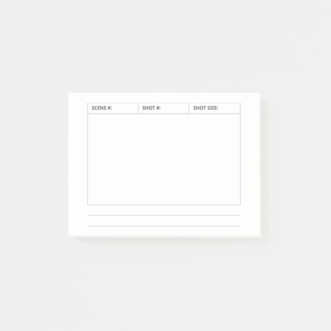 Notas Post-it® Storyboard sticky notes (Anverso)
