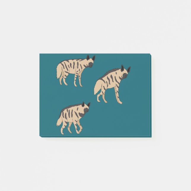 Notas Post-it® Striped Hyenas (Anverso)