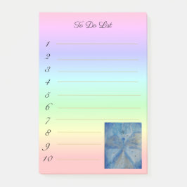 Notas Post-it® stylish angel Michael on rainbow gradient