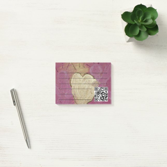 Notas Post-it® stylish angel of love with qr-code (Oficina)
