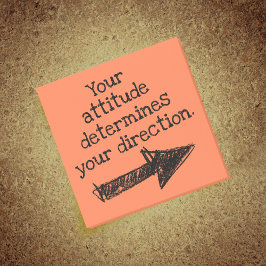 Notas Post-it® Su actitud determina su dirección positiva