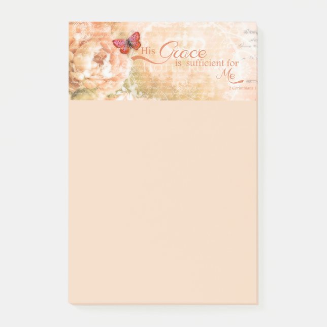 Notas Post-it® Su gracia es suficiente (Anverso)