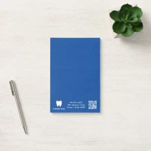 Notas Post-it® Su logotipo Dentista empresarial Minimalista mod