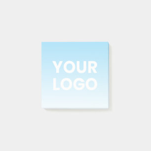 Notas Post-it® Su logotipo y degradado de color de fondo editable