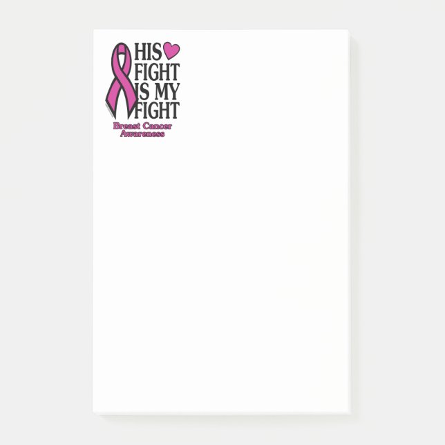 Notas Post-it® Su Lucha... Cáncer de Mama (Anverso)