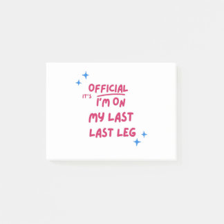 Notas Post-it® Su Mí Oficial En Mi Última Diferencia De Amputados