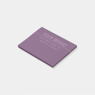 Notas Post-it® Su nombre de marca o empresa Modern Purple Mauve