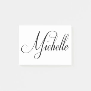 Notas Post-it® Su nombre es Michelle Calligraphy