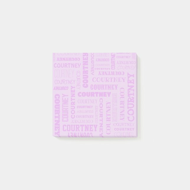 Notas Post-it® Su nombre está por todas partes (Anverso)