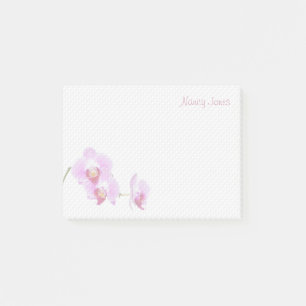 Notas Post-it® Su nombre - fotografía floral de la orquídea
