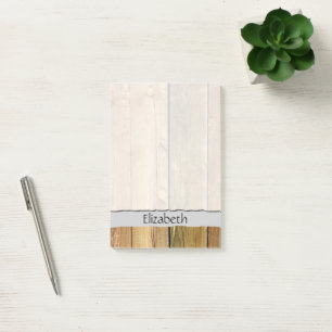 Notas Post-it® Su nombre - Pared de barro hecho de viejas plancha