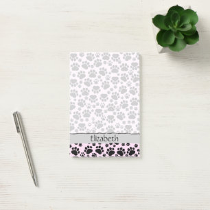 Notas Post-it® Su nombre - Perros, rastros, huellas digitales - R