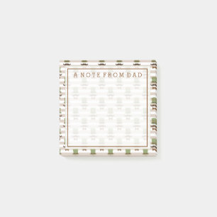 Notas Post-it® Su texto Mustache Top Hat