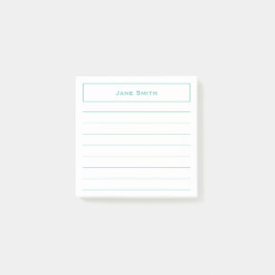 Notas Post-it® Su trullo/blanco minimalistas corporativos