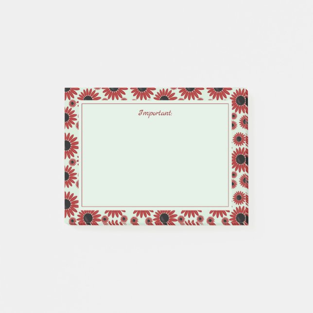 Notas Post-it® Suave Emperatriz Flores Terciopelo (Anverso)