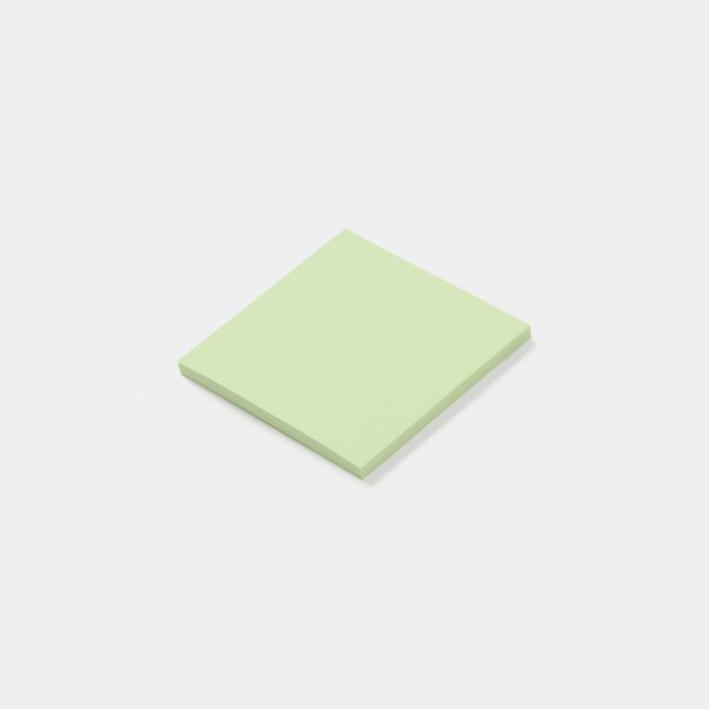 Notas Post-it® Suave Verde Salvia Liso  (En perspectiva)