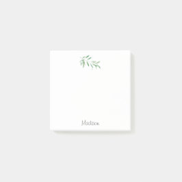 Notas Post-it® Subdivisión Olive de color agua