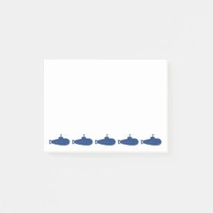 Notas Post-it® Submarino azul