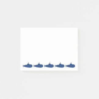 Notas Post-it® Submarino azul