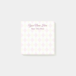 Notas Post-it® Subtle Diamond Patterin Notes