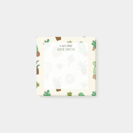Notas Post-it® Suculentos y cactus ilustrados