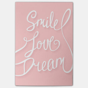 Notas Post-it® Sueño del amor de la sonrisa