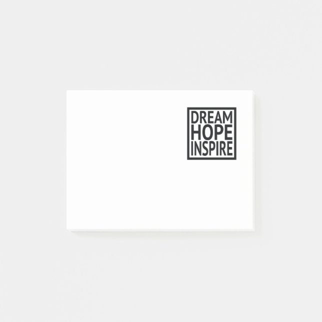 Notas Post-it® Sueño - esperanza - inspire (Anverso)