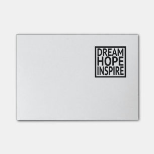 Notas Post-it® Sueño - esperanza - inspire