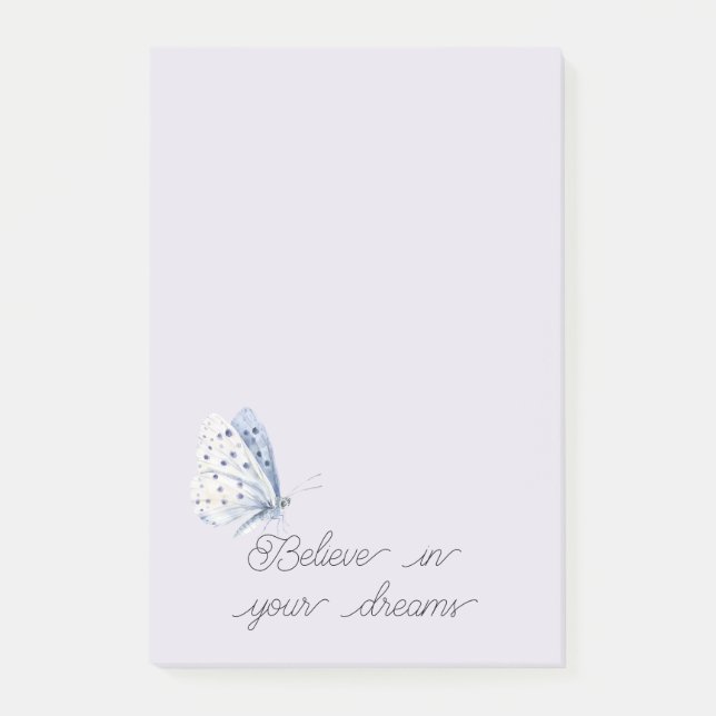 Notas Post-it® Sueños de Mariposa Lavanda (Anverso)