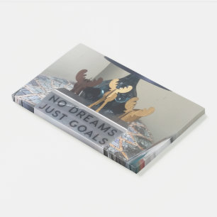 Notas Post-it® Sueños de renos inspirados: vacaciones motivaciona