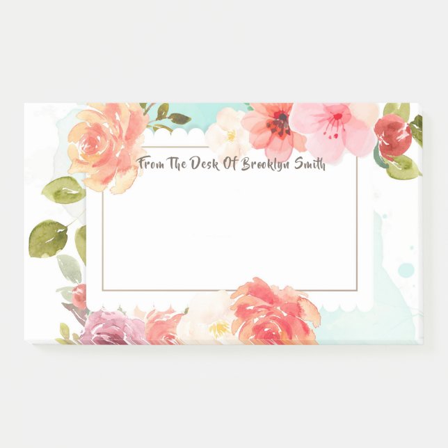 Notas Post-it® Sueños Florales de Verano (Anverso)