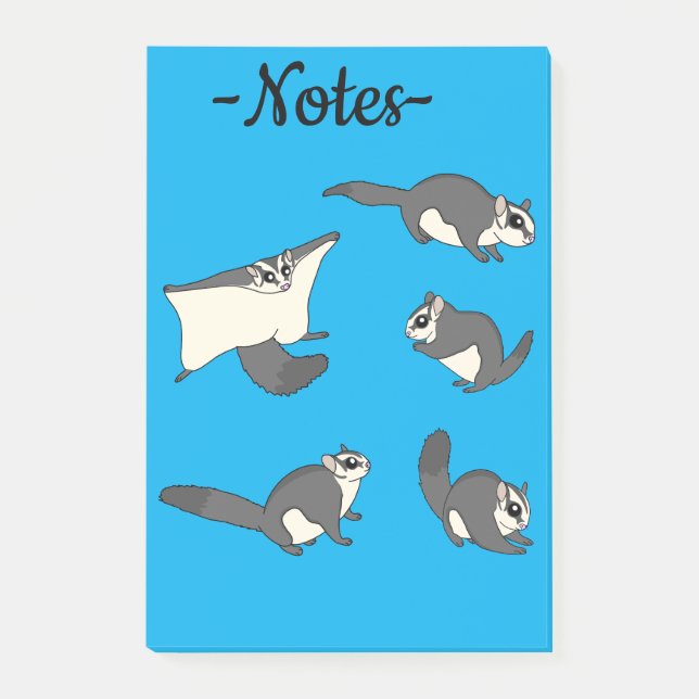 Notas Post-it® Sugar Gliders (Anverso)