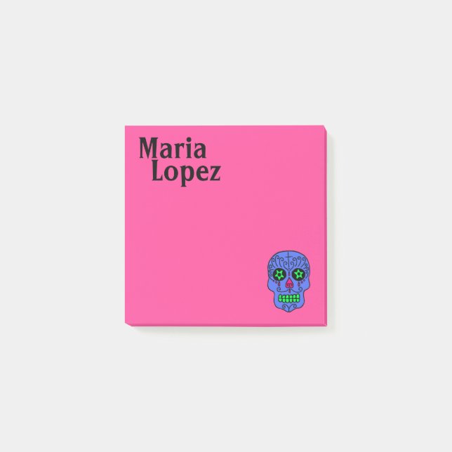 Notas Post-it® Sugar Skull (Anverso)