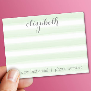 Notas Post-it® Suite de estacionería verde y gris pastel para muj