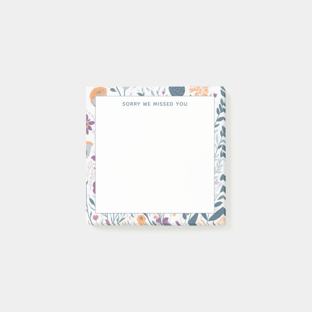 Notas Post-it® Suministros del Ministerio de JW Lamentamos habert (Anverso)