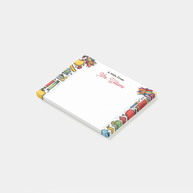 Notas Post-it® Suministros escolares del profesor (En perspectiva)