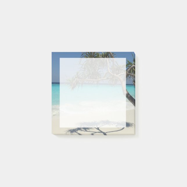Notas Post-it® Sunny Tropical Beach Ocean Paradise (Anverso)