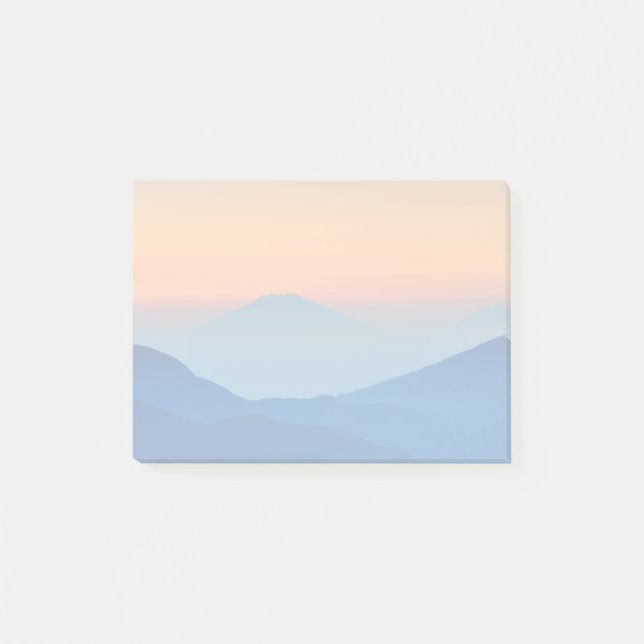 Notas Post-it® Sunset Mountains Resumen del paisaje (Anverso)