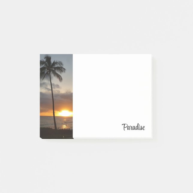 Notas Post-it® Sunset tropical hawaiano (Anverso)