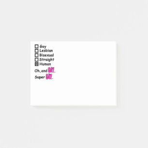 Notas Post-it® Super Gay