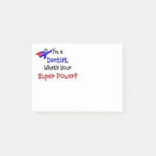 Notas Post-it® Superhéroe dentista